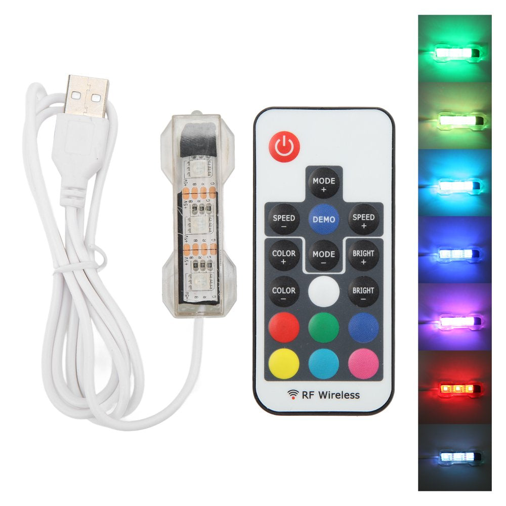 LED Aquarium Light, Colorful USB Charging Underwater Light Light Weight for Small Fish Tanks for Medium Fish Tanks White Line Animals & Pet Supplies > Pet Supplies > Fish Supplies > Aquarium Lighting Spptty   