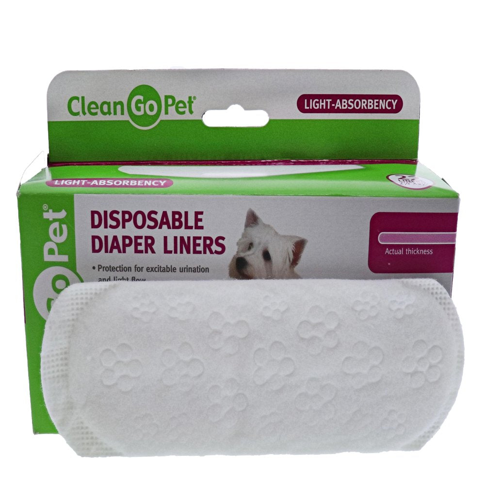 Clean Go Pet Disposible Lite Dog Diaper Liner, 22 Count Animals & Pet Supplies > Pet Supplies > Dog Supplies > Dog Diaper Pads & Liners PetEdge   