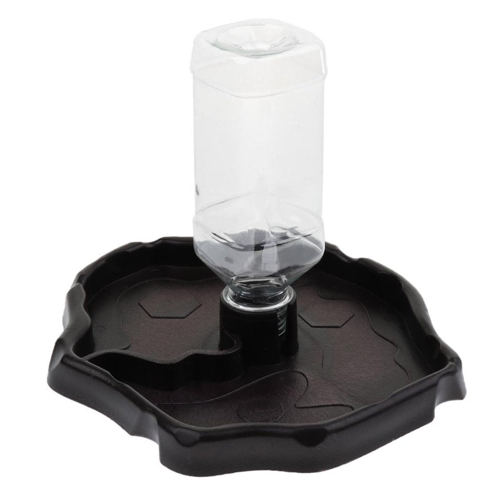 Reptiles Feeders Waterer Terrarium Corner Bowl Habitat Decor Automatic Foods Feeding Water Bowl for Spiders Amphibians Horned Frogs Pet , Deep Brown, as Described Animals & Pet Supplies > Pet Supplies > Reptile & Amphibian Supplies > Reptile & Amphibian Food Generic   