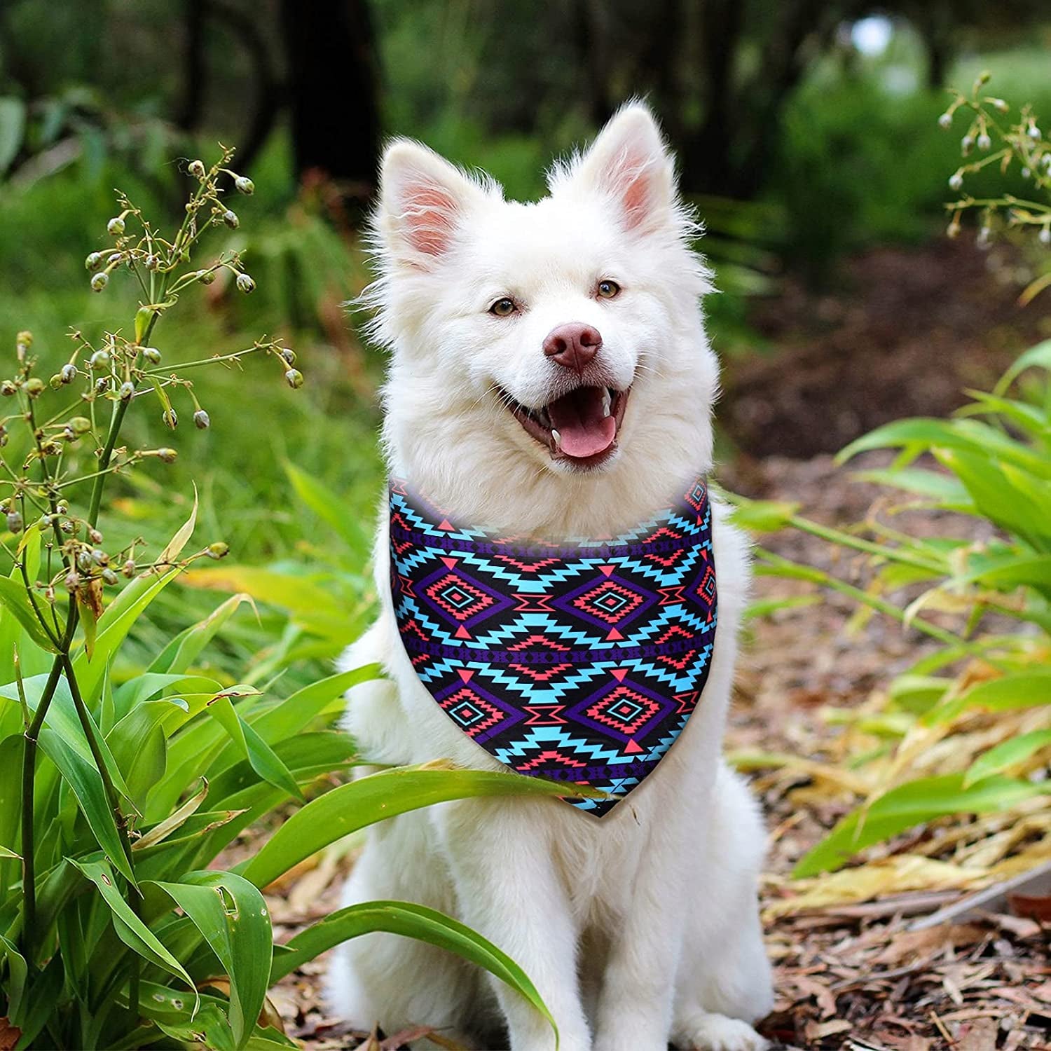 6 Pieces Aztec Mexico Dog Bandana Tribal Pattern Pet Triangle Bib Dog Scarf Accessories for Dogs Cats Pets (Large) Animals & Pet Supplies > Pet Supplies > Dog Supplies > Dog Apparel Weewooday   