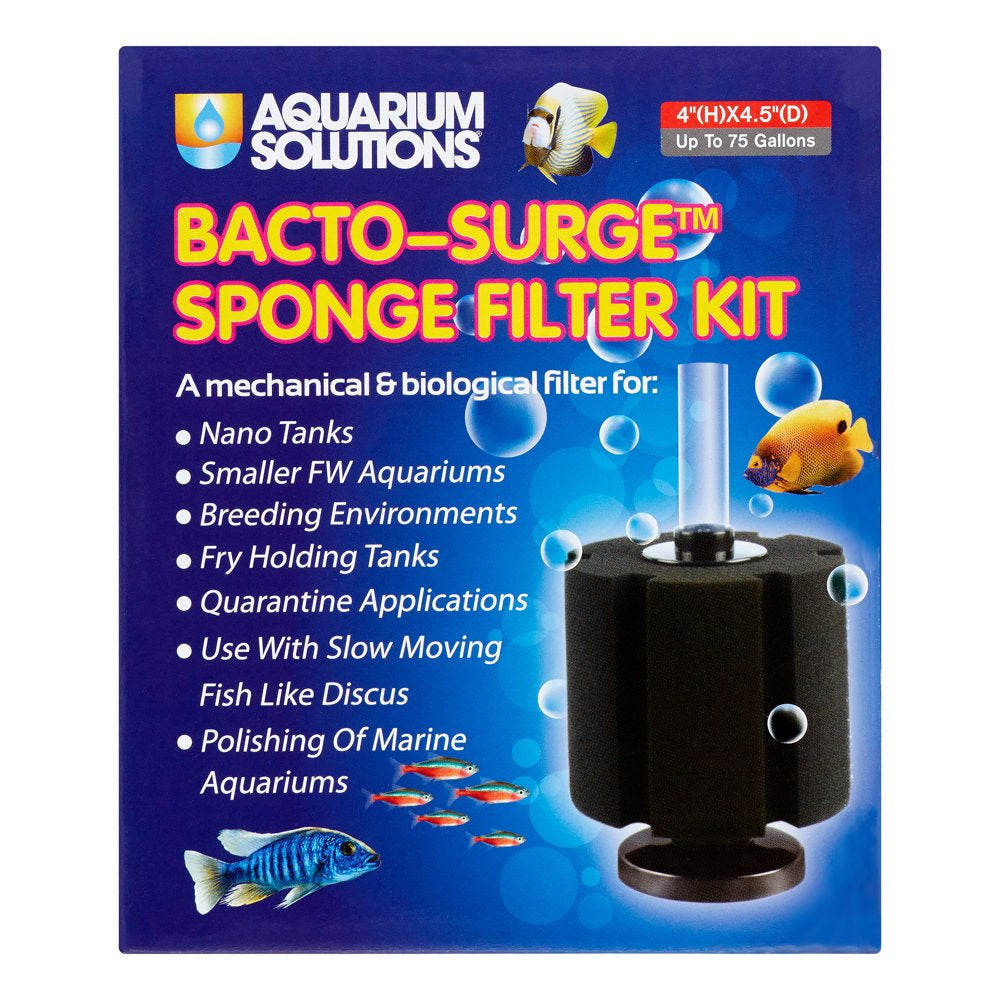 Aquarium Solutions Mini Bacto-Surge Sponge Filter Kit 10Gal Animals & Pet Supplies > Pet Supplies > Fish Supplies > Aquarium Filters Hikari L  