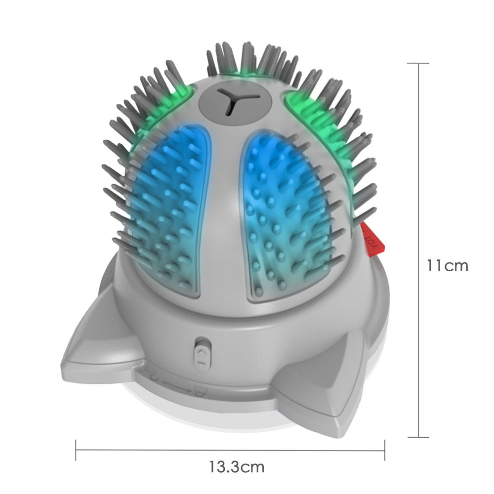 Cat Self Groomer with Catnip Automatic Rotating Cat Massager 2-Speed Rotating with Color-Changing LED Light, Interactive Catnip Cat Toys Animals & Pet Supplies > Pet Supplies > Cat Supplies > Cat Toys Vistreck   