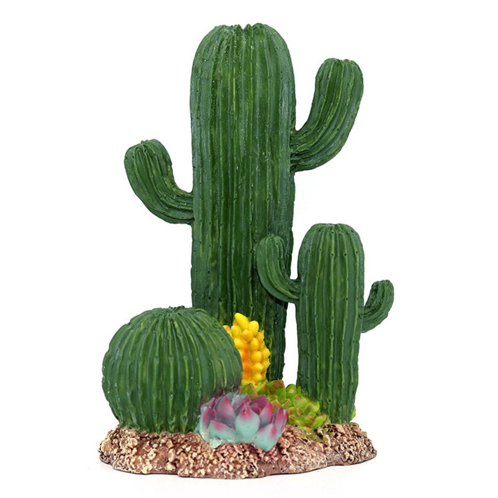 Terrarium Cactus Resin Plants Habitat Decoration for Reptiles and Amphibians Animals & Pet Supplies > Pet Supplies > Reptile & Amphibian Supplies > Reptile & Amphibian Habitats CHANCELAND B  