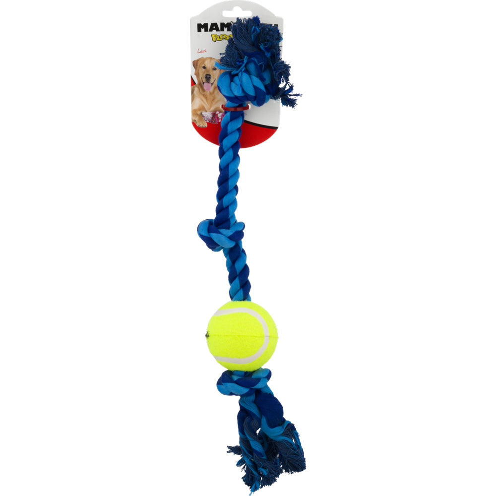 Mammoth Flossy Chews 3 Knot Rope Tug Dog Toy, Multi-Color Animals & Pet Supplies > Pet Supplies > Dog Supplies > Dog Toys Mammoth Pet   