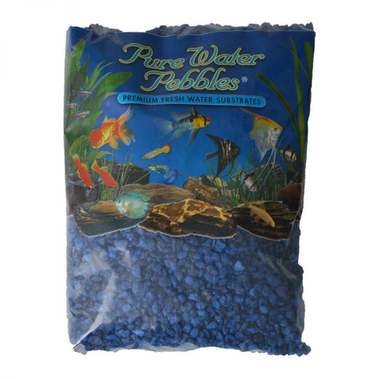 Pure Water Pebbles Aquarium Gravel - Marine Blue 5 Lbs (3.1-6.3 Mm Grain) Animals & Pet Supplies > Pet Supplies > Fish Supplies > Aquarium Gravel & Substrates Pure Water Pebbles   