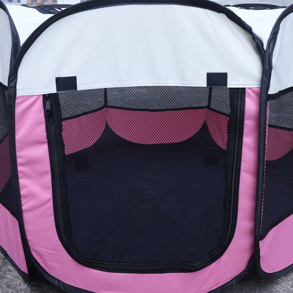 DENEST Large Foldable Pet Playpen Outdoor Travel Fence Dog Cat Rabbit 8-Panel Tent Animals & Pet Supplies > Pet Supplies > Dog Supplies > Dog Kennels & Runs DENEST   