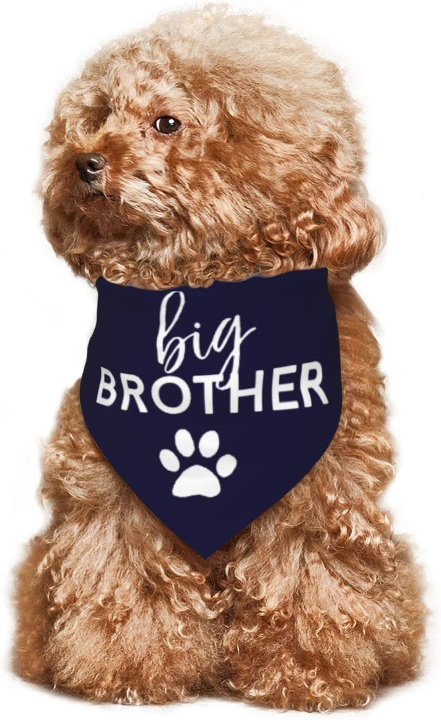 Vercosee Big Brother Dog Bandana,Pregnancy Announcement Dog Bandana, Gender Reveal Photo Booth Props, Pet Scarf for Dog Lover Owner (Big Brother) Animals & Pet Supplies > Pet Supplies > Dog Supplies > Dog Apparel vercosee   