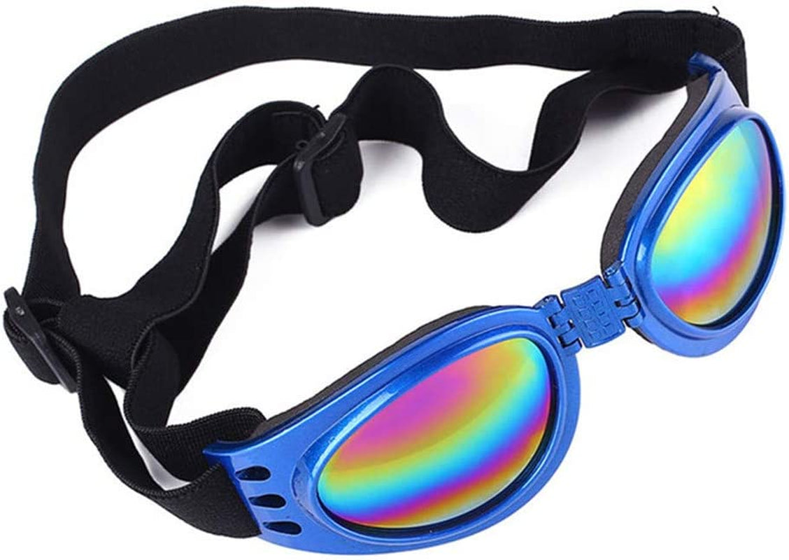 Airlove Pet Glasses Dog Sunglasses Dog Glasses Golden Retriever Samoyed Sunglasses Goggles Big Dog Eye Wear Protection Animals & Pet Supplies > Pet Supplies > Dog Supplies > Dog Apparel Airlove Blue  