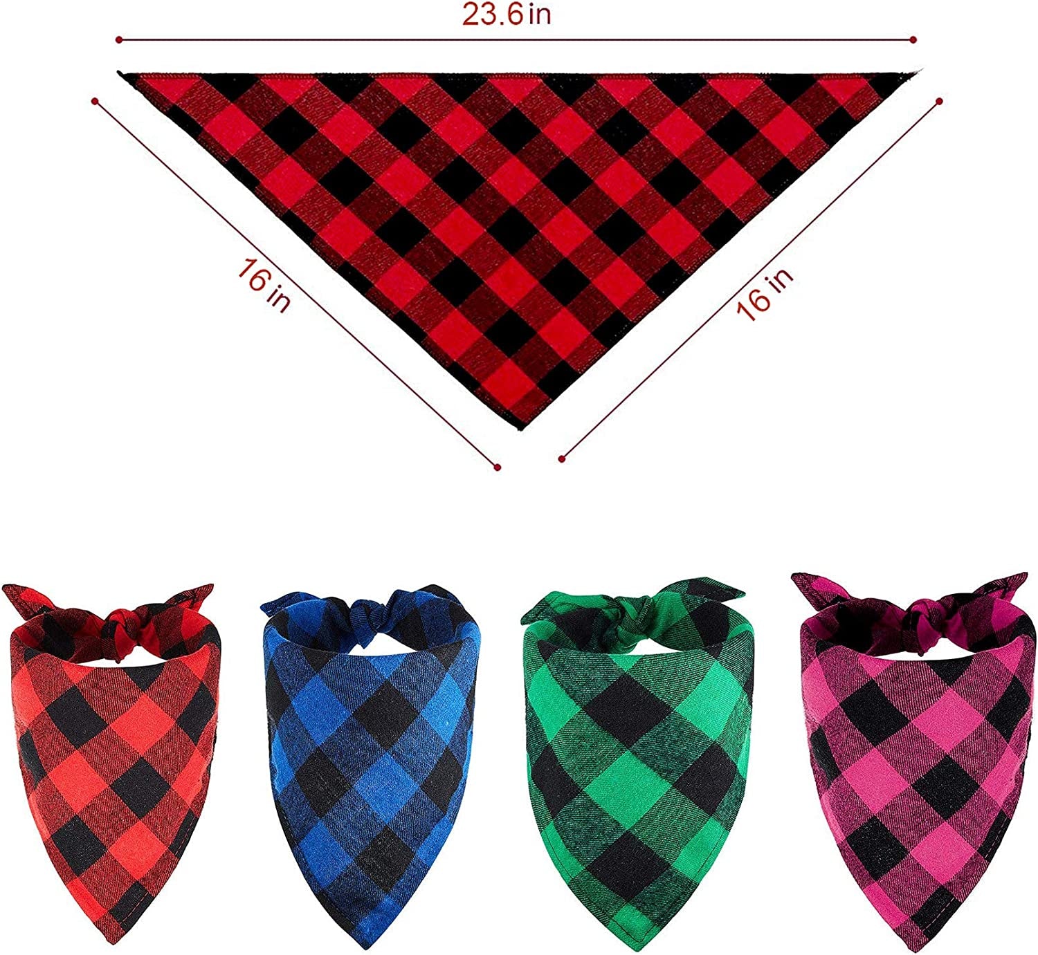 YROVWENQ Family Kitchen Promoted to Big Sister Red Plaid Dog Bandana, Gender Reveal Photo Prop Triangle Pet Scarf Scarves Decorations Accessories, Pet Scarves Dog Lovers Owner Gift Animals & Pet Supplies > Pet Supplies > Dog Supplies > Dog Apparel family Kitchen   