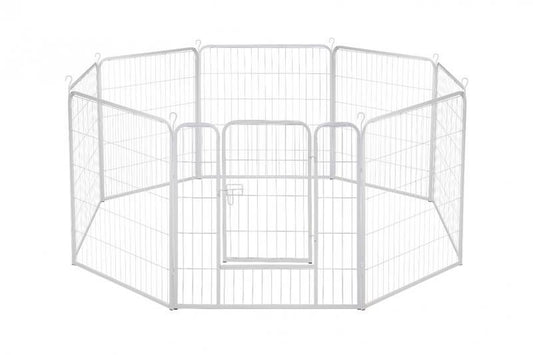 AFANQI 32" X 40" Heavy Foldable Indoor and Outdoor Pet Playpen, White Pet Exercise Fence, Barrier Playpen, Kennel for Dogs and Cats Animals & Pet Supplies > Pet Supplies > Dog Supplies > Dog Kennels & Runs AFANQI   