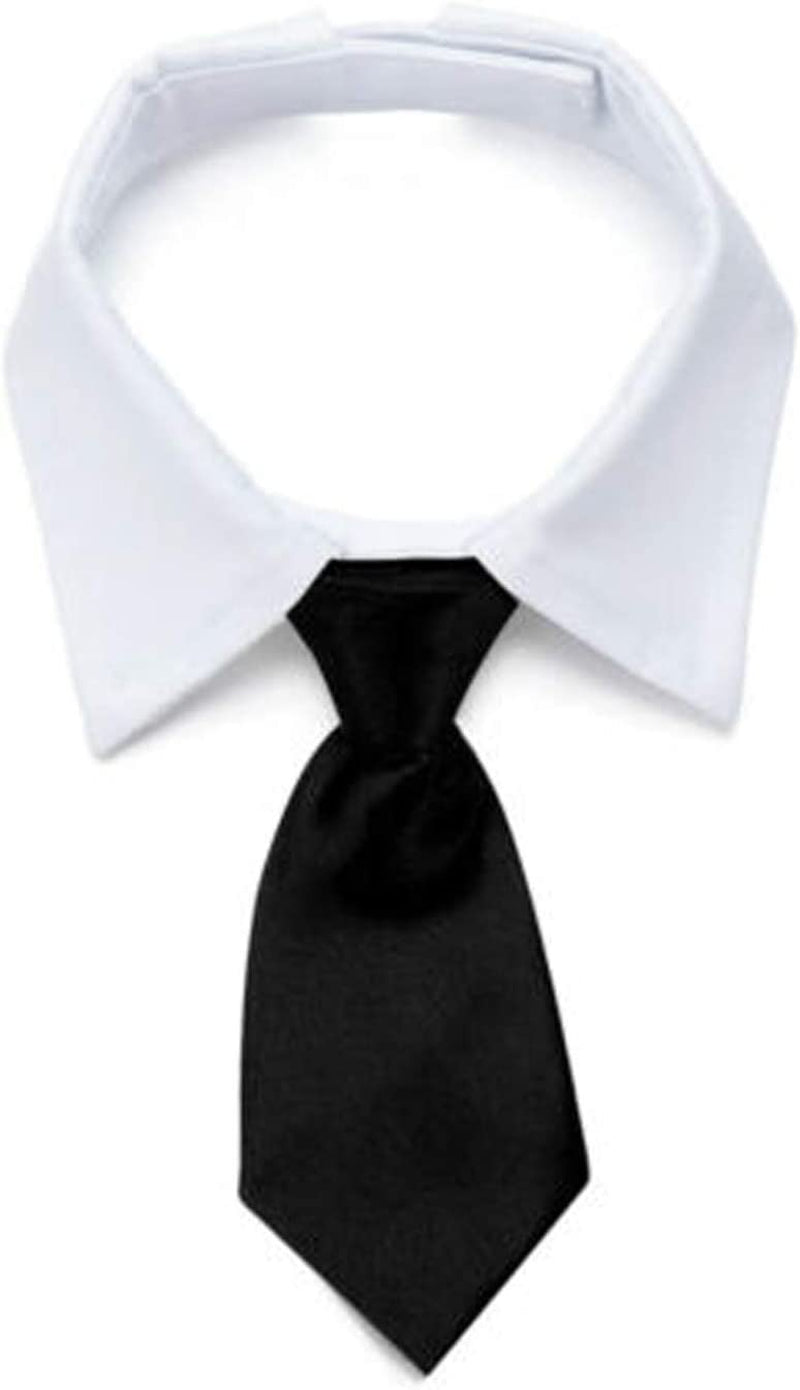 Dog Leash Accessories Bow Necktie White Collar Formal Tie Ties Accessories Tuxedo Pet Adjustable Pet Supplies Animals & Pet Supplies > Pet Supplies > Dog Supplies > Dog Apparel HonpraD   