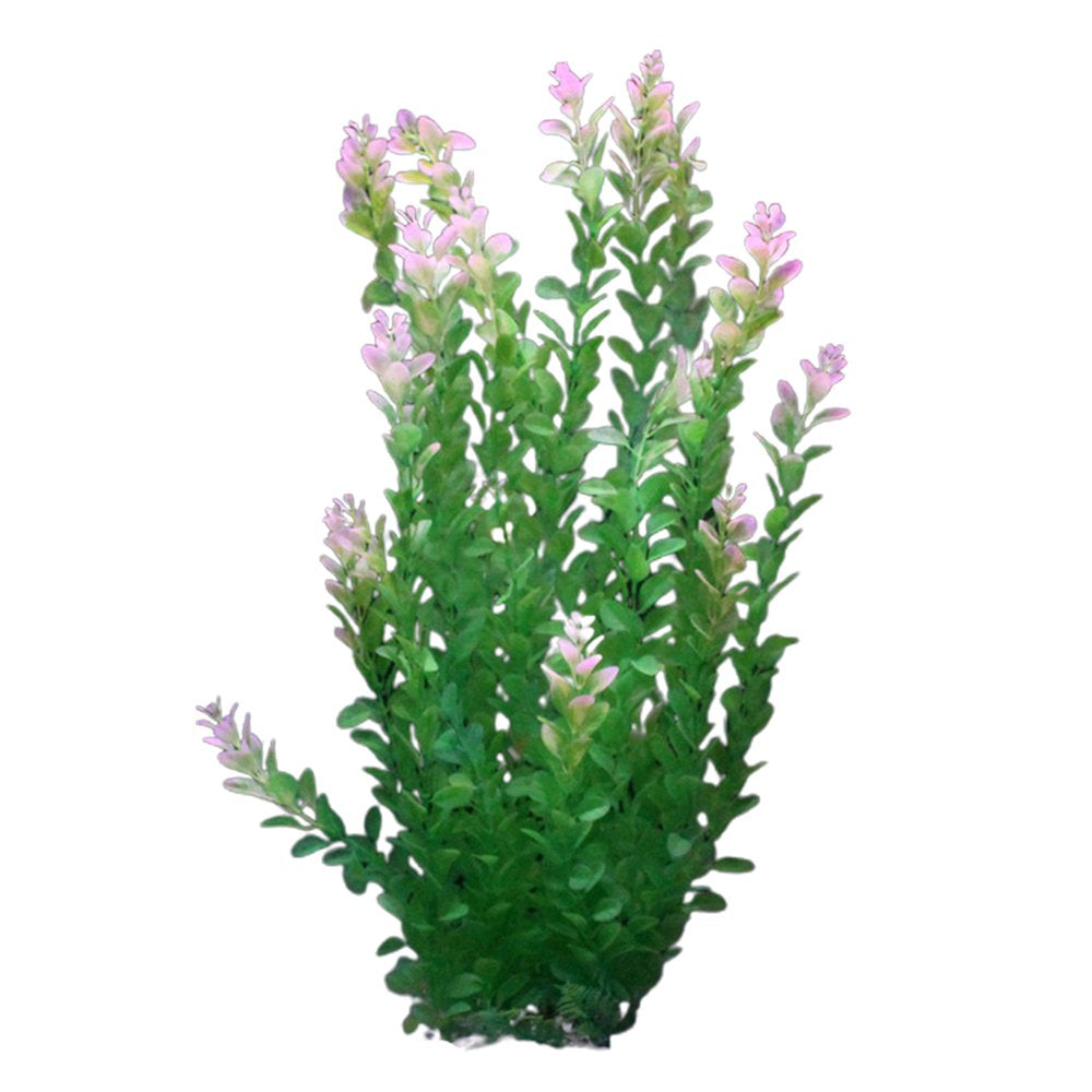 Shulemin Artificial Plastic Water Plants Landscaping Turtle Fish Pet Tank Aquarium Decor Animals & Pet Supplies > Pet Supplies > Fish Supplies > Aquarium Decor Shulemin Green White  