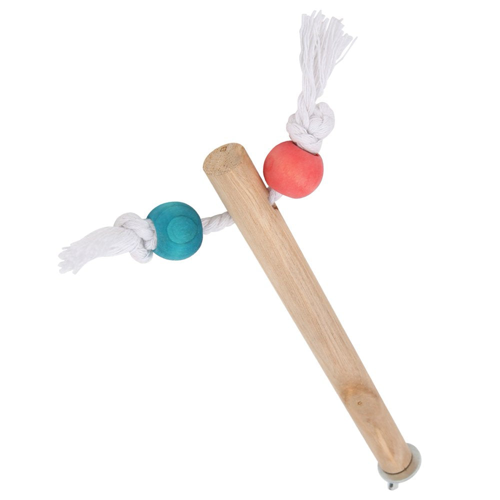 Standing Stick, Cotton Rope Fun Bird Cage Perch Natural Wood with Fixed Accessories for Bird for 1.5X18Cm Animals & Pet Supplies > Pet Supplies > Bird Supplies > Bird Cage Accessories Demonsen   