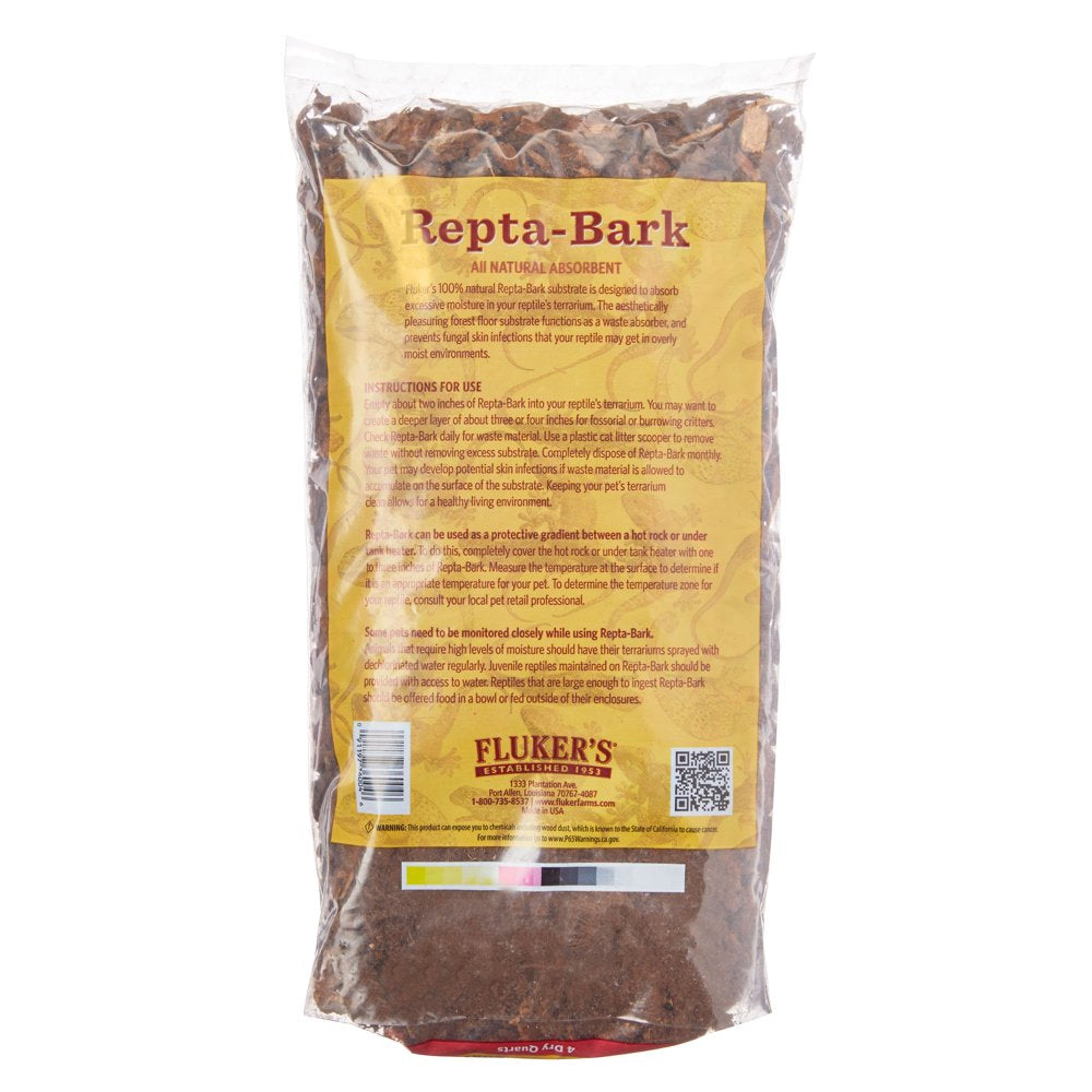 Fluker'S Aquaculture Repta Bark, 4 Qt, Reptile, Amphibian Animals & Pet Supplies > Pet Supplies > Reptile & Amphibian Supplies > Reptile & Amphibian Substrates Wal-Mart Stores, Inc.   