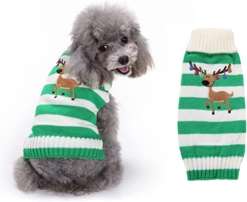 Dog Sweater Turtleneck Knitted,Dog Clothes for Small Medium Dog,Cute Dog Sweaters for Fall Winter，Warm and Soft Dog Sweater Animals & Pet Supplies > Pet Supplies > Dog Supplies > Dog Apparel KINGLEA White Large 