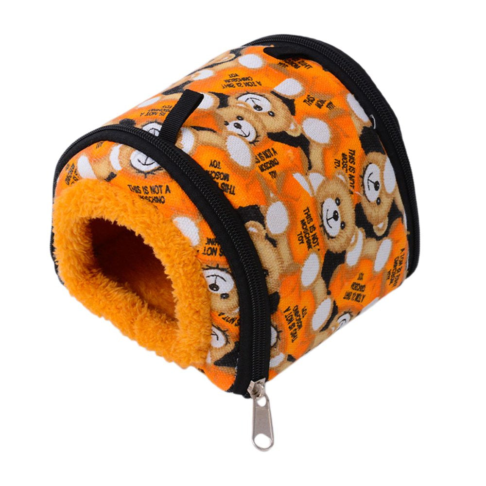 Small Pet Guinea Bed Nest Hamster House Toy Winter Warm Outdoor Cloth Bedding Pet Sleeping Bed for Squirrel Sugar Glider Rats Hedgehog - Brown Bear L Animals & Pet Supplies > Pet Supplies > Small Animal Supplies > Small Animal Bedding perfeclan   