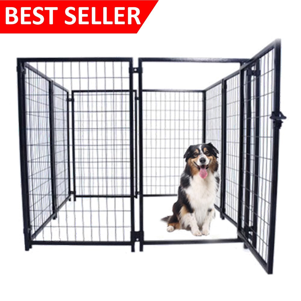 ALEKO DK5X5X4SQ Expandable Heavy Duty Pet Playpen Dog Kennel - 5 X 5 X 4 Feet Animals & Pet Supplies > Pet Supplies > Dog Supplies > Dog Kennels & Runs ALEKO   