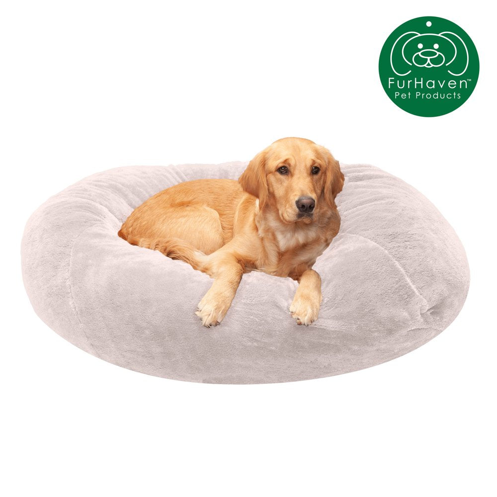 Furhaven Pet Products round Plush Ball Pet Bed for Dogs & Cats, Espresso, Extra Large Animals & Pet Supplies > Pet Supplies > Cat Supplies > Cat Beds FurHaven Pet XL Shell 