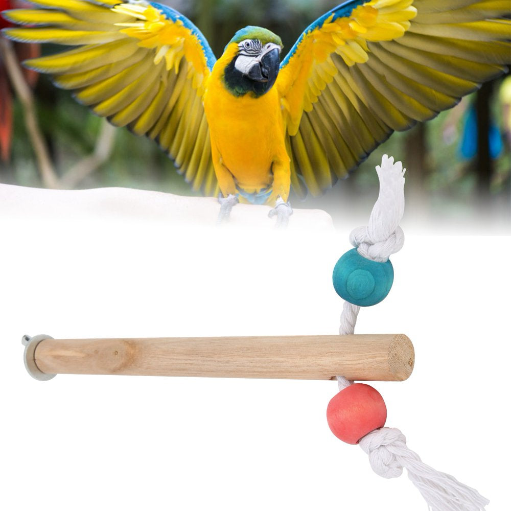 Standing Stick, Cotton Rope Fun Bird Cage Perch Natural Wood with Fixed Accessories for Bird for 1.5X18Cm Animals & Pet Supplies > Pet Supplies > Bird Supplies > Bird Cage Accessories Demonsen   