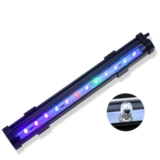 HEVIRGO Fish Tank Lamp Colorful Increasing Oxygen Bubble Light Waterproof LED Decor Lamp for Aquarium Animals & Pet Supplies > Pet Supplies > Fish Supplies > Aquarium Lighting HEVIRGO 22" - 21Pcs Lamp Beads  