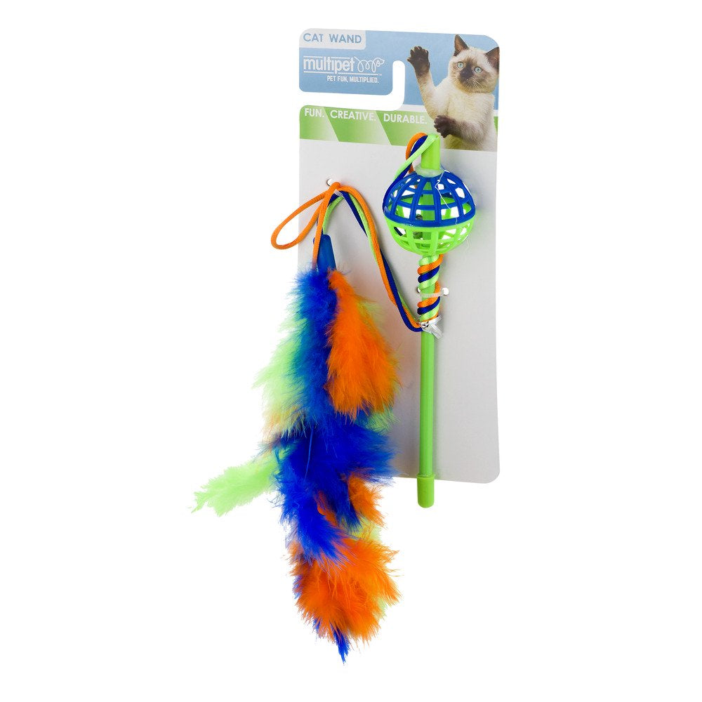 Multipet Colorful Wand Cat Toy Animals & Pet Supplies > Pet Supplies > Cat Supplies > Cat Toys Multi-Pet International   