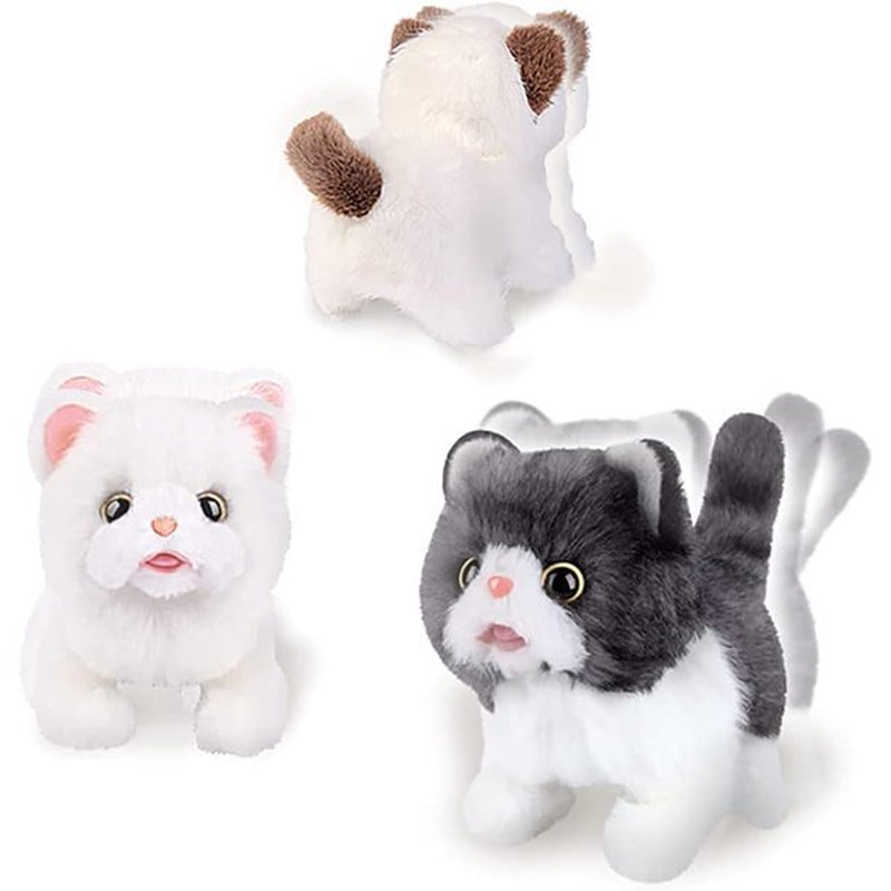 Plush Toy Electronic Cat That Move and Meow Waliking Lifelike Interactive Toy Pet Stuffed Kitten Animals & Pet Supplies > Pet Supplies > Cat Supplies > Cat Toys VATENIC   