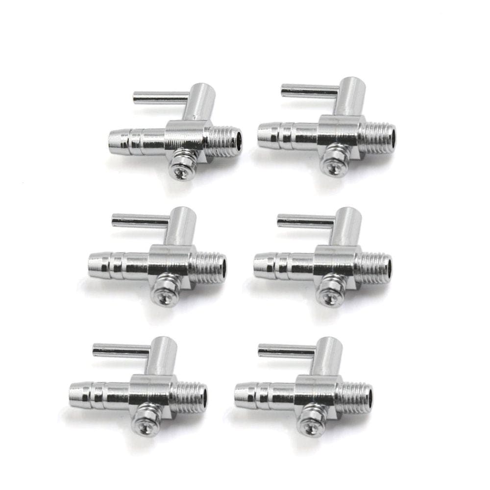 6Pcs Stainless Steel Single Way Air Valve Distributor for Aquarium Pump Animals & Pet Supplies > Pet Supplies > Fish Supplies > Aquarium & Pond Tubing Unique-Bargains   