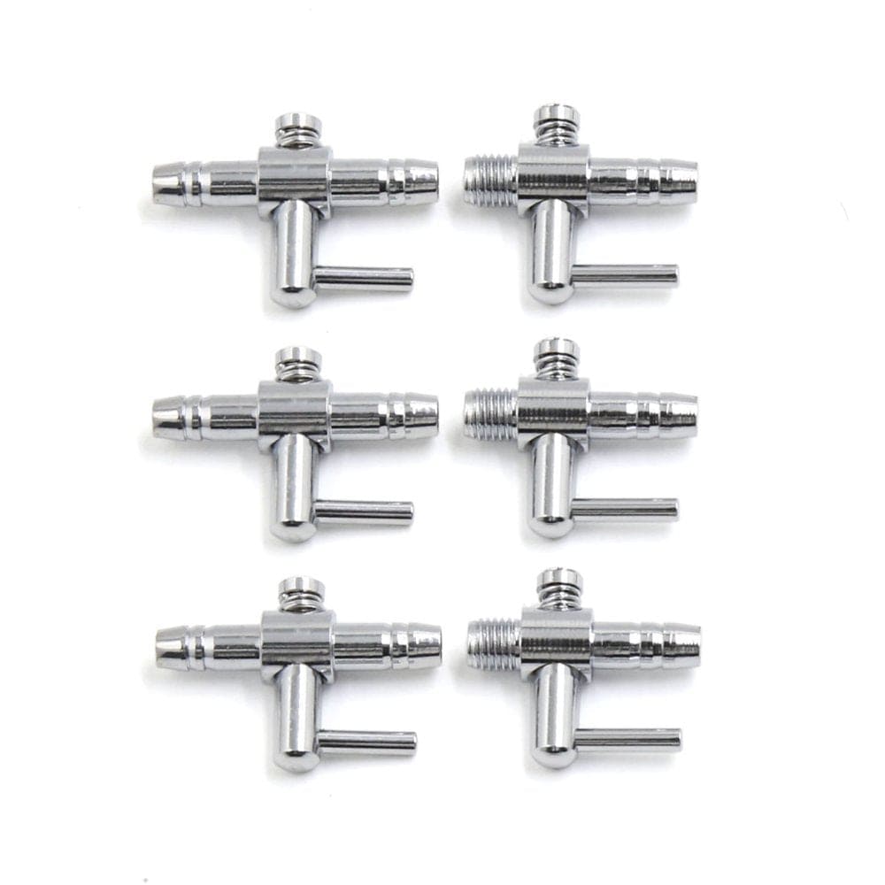 6Pcs Stainless Steel Single Way Aquarium Air Pump Control Valves Distributor Animals & Pet Supplies > Pet Supplies > Fish Supplies > Aquarium & Pond Tubing Unique-Bargains   