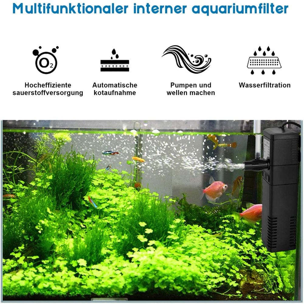6W 450 L/H Internal Filter Internal Filter Aquarium Pump Filter Pump Animals & Pet Supplies > Pet Supplies > Fish Supplies > Aquarium Filters Wtake   