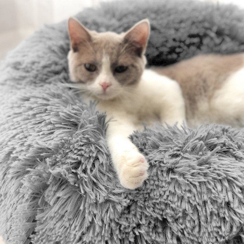 7 Colors round Plush Cat Bed Dog House Puppy Cushion Pet Sleep Winter Warm Blanket Fluffy Soft Pet Bed Animals & Pet Supplies > Pet Supplies > Cat Supplies > Cat Beds Willstar   
