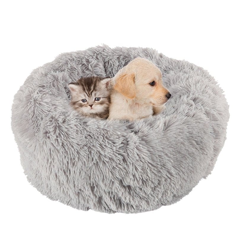 7 Colors round Plush Cat Bed Dog House Puppy Cushion Pet Sleep Winter Warm Blanket Fluffy Soft Pet Bed Animals & Pet Supplies > Pet Supplies > Cat Supplies > Cat Beds Willstar   
