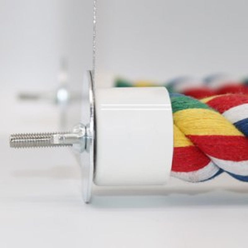 7 Inch Bird Mirror with Rope Perch Cockatiel Mirror for Cage Bird Toys Swing Parrot Cage Toys for Parakeet Cockatoo Cockatiel Conure Lovebirds Finch Canaries Animals & Pet Supplies > Pet Supplies > Bird Supplies > Bird Toys Ineticiam   