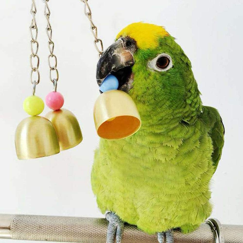 7 Pack Bird Parrot Toys Hanging Bell Pet Bird Cage Hammock Swing Chewing Hanging Toy Suitable for Small Parakeets,Cockatiels,Conures,Finches,Budgie,Macaws,Parrots,Love Birds Animals & Pet Supplies > Pet Supplies > Bird Supplies > Bird Toys HUA TRADE   