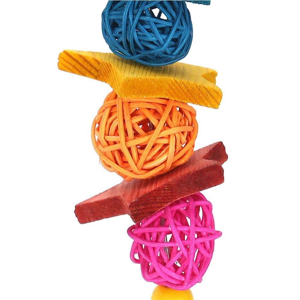 7 Pack Bird Parrot Toys Hanging Bell Pet Bird Cage Hammock Swing Chewing Hanging Toy Suitable for Small Parakeets,Cockatiels,Conures,Finches,Budgie,Macaws,Parrots,Love Birds Animals & Pet Supplies > Pet Supplies > Bird Supplies > Bird Toys HUA TRADE   