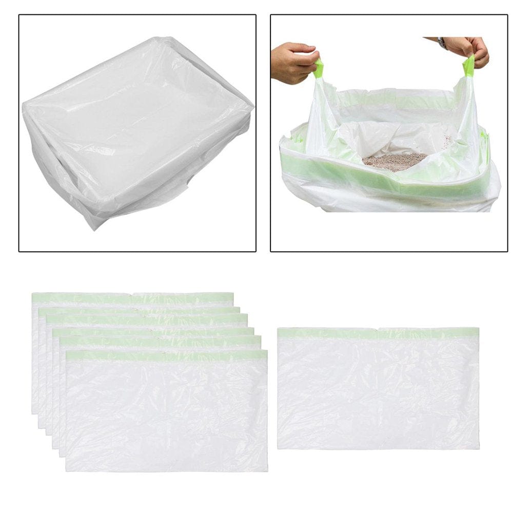 7 Pieces Cat Litter Liners Garbage Bags Drawstring Thick Zipper Litter - L L Animals & Pet Supplies > Pet Supplies > Cat Supplies > Cat Litter Box Liners FITYLE L Type2  