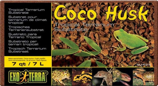 7 Quart Exo Terra Coco Husk Brick Tropical Terrarium Reptile Substrate