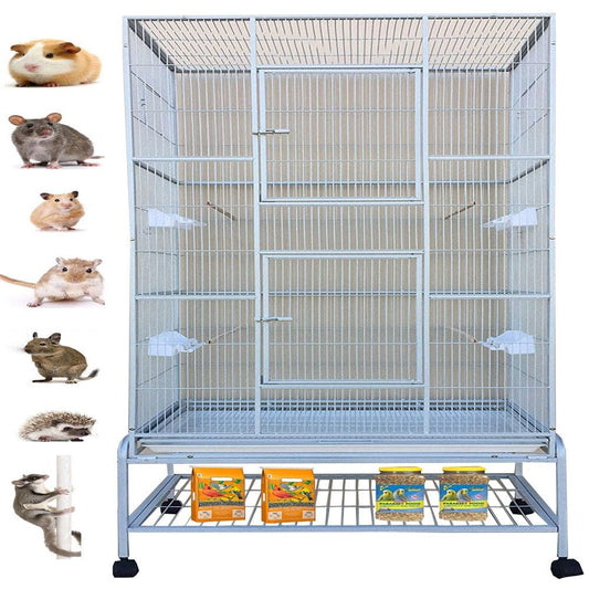 70" EXTRA LARGE 5-Tiers Small Animal Critter House Habitat Cage with Tight 1/2-Inch Wire Spacing for Guinea Pig Ferret Chinchilla Sugar Glider Rats Mice Hamster Hedgehog Gerbil Animals & Pet Supplies > Pet Supplies > Small Animal Supplies > Small Animal Habitats & Cages Mcage   