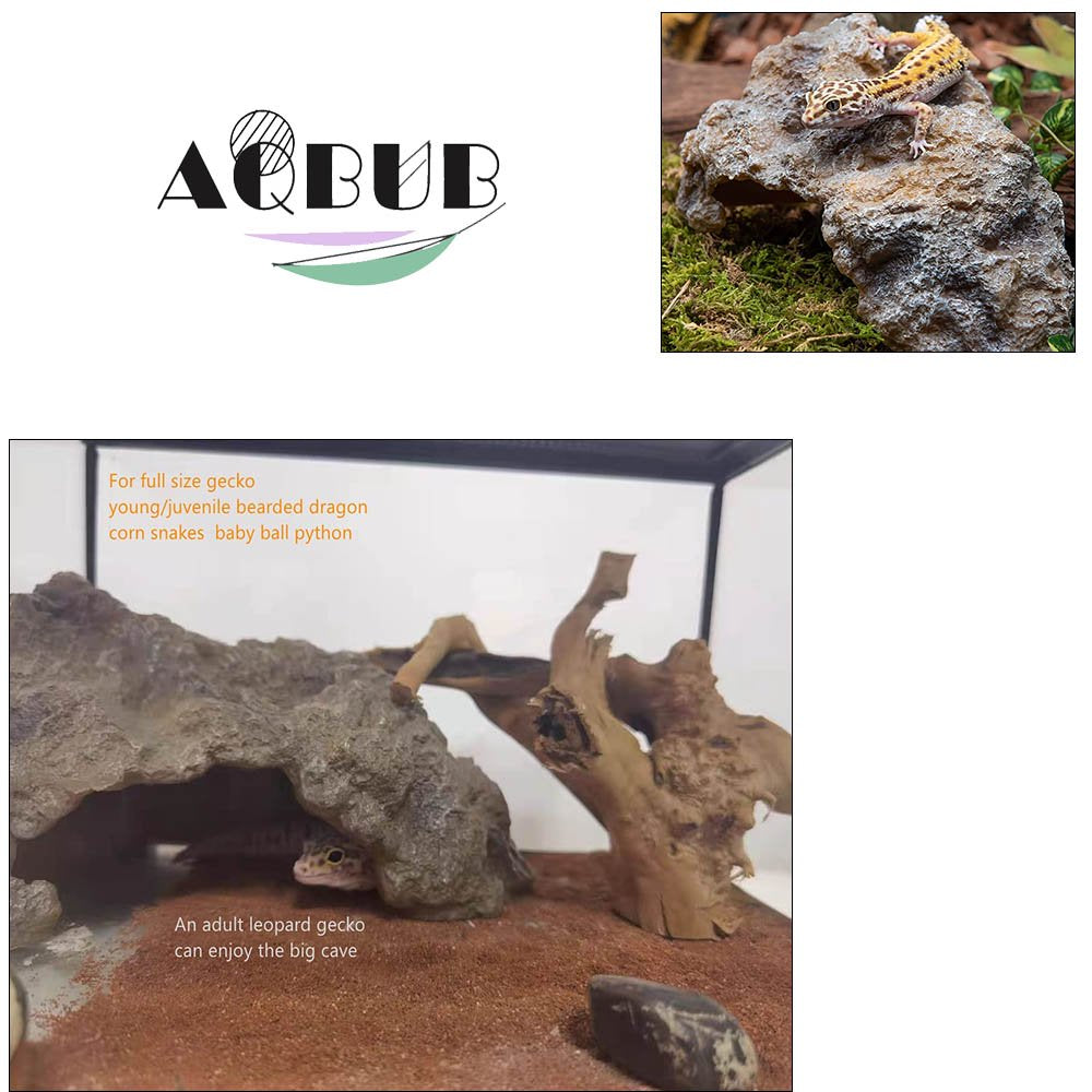 Reptile Simulates Rock Hidden Hole Amphibian Hidden Resin Habitat Decorated Gecko Leopard Lizard Toad Turtle Sanctuary Animals & Pet Supplies > Pet Supplies > Reptile & Amphibian Supplies > Reptile & Amphibian Food KOL PET   