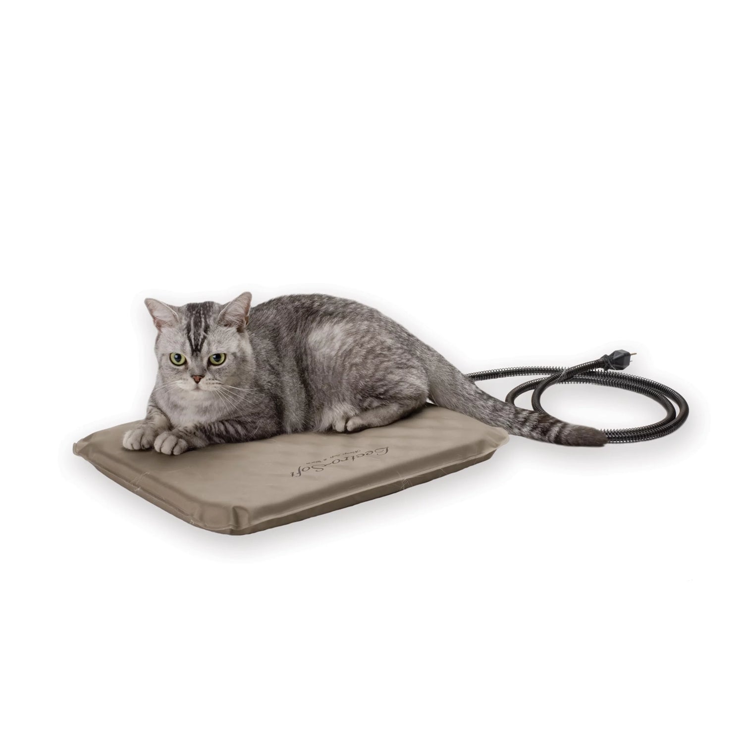 K&H Heated Pet Cat Bed, Tan. Animals & Pet Supplies > Pet Supplies > Cat Supplies > Cat Beds K&H Pet Products Small (14" x 18")  