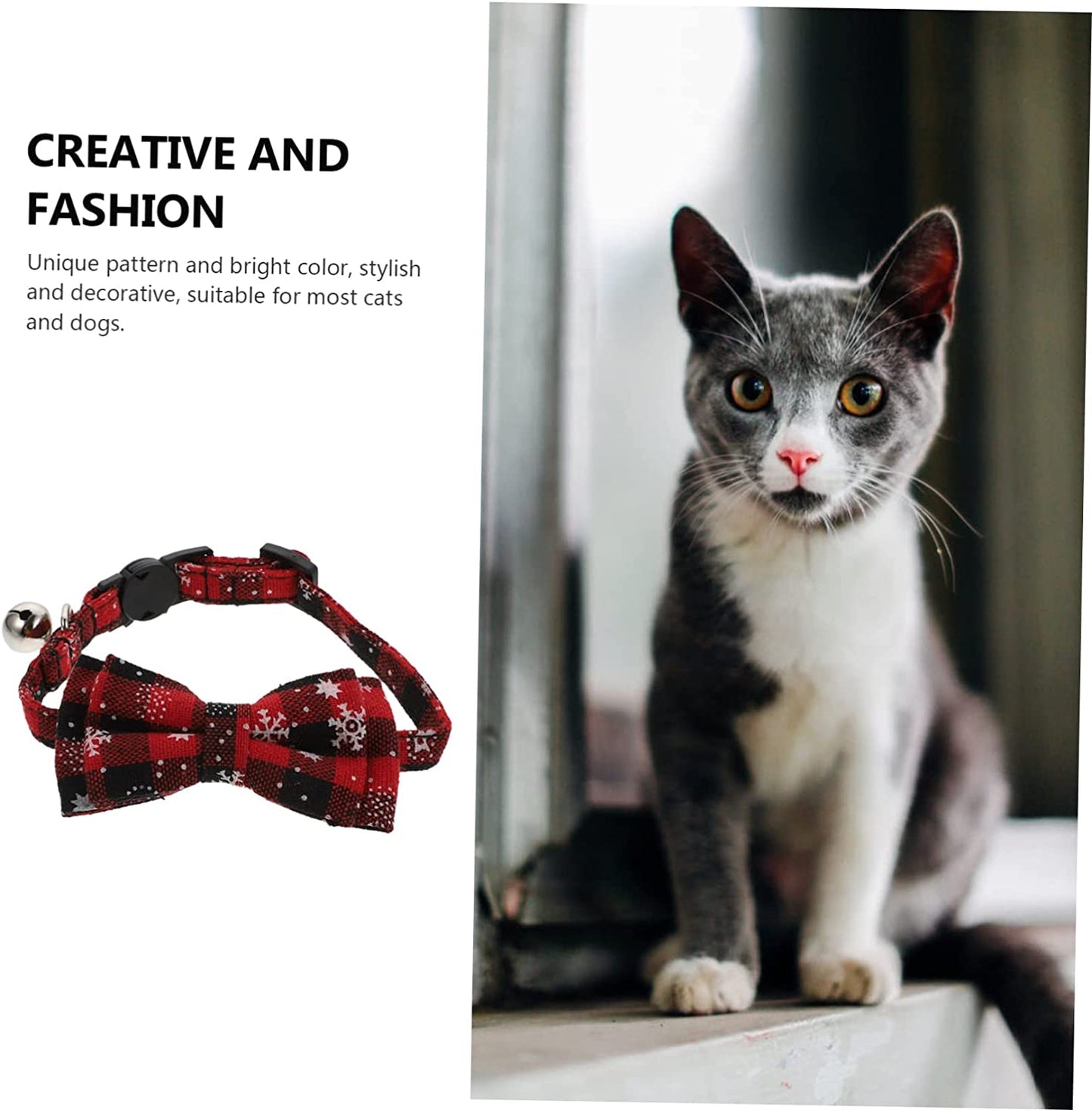 GLSTOY 1Pc Collar Nativity Accessories Puppy Outfits Bandanas for Small Dogs Cat Neckbands Adjustable Neck Collar Dog Cat Christmas Bow Tie Pet Supplies Cat Xmas Collars Pet Accessories Animals & Pet Supplies > Pet Supplies > Dog Supplies > Dog Apparel GLSTOY   