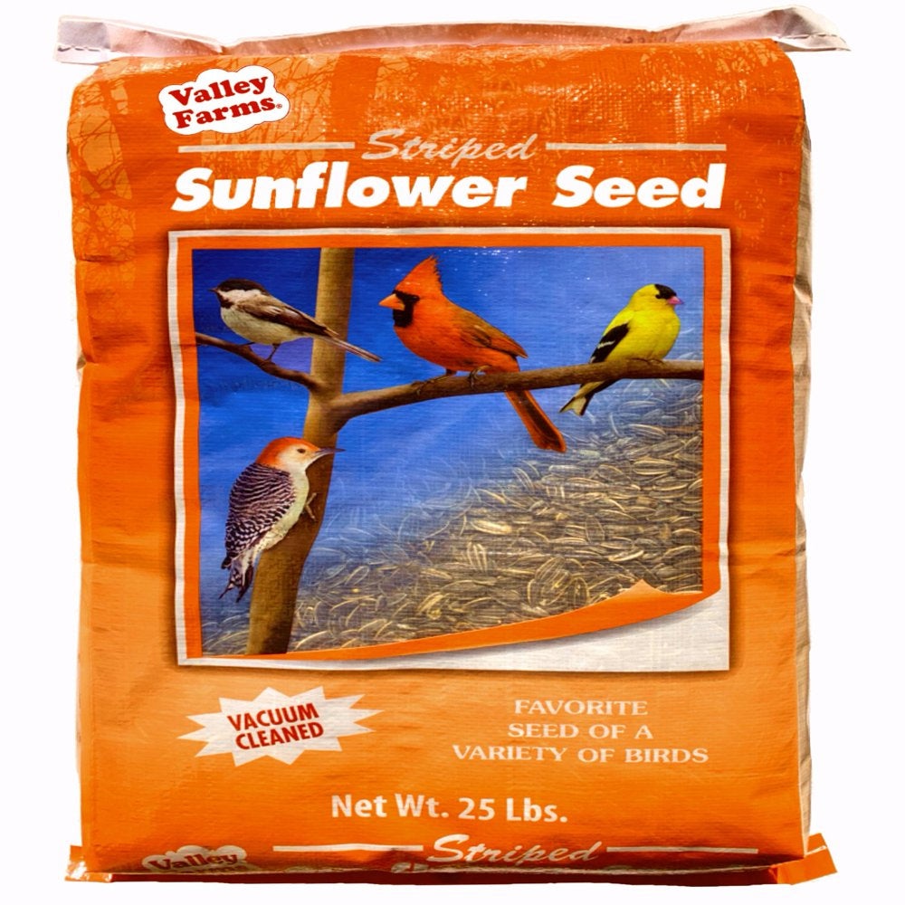 Valley Farms Striped Sunflower Seed Wild Bird Food Animals & Pet Supplies > Pet Supplies > Bird Supplies > Bird Food Valley Farms 25 lbs  