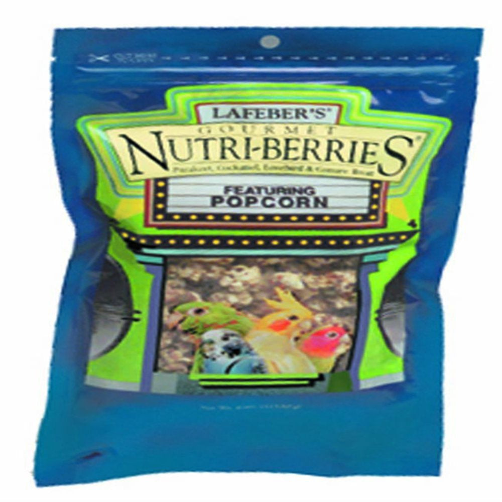 Lafeber'S Nutri-Berries with Popcorn Gourmet Treat, 4-Oz Animals & Pet Supplies > Pet Supplies > Bird Supplies > Bird Treats LAFEBER COMPANY   