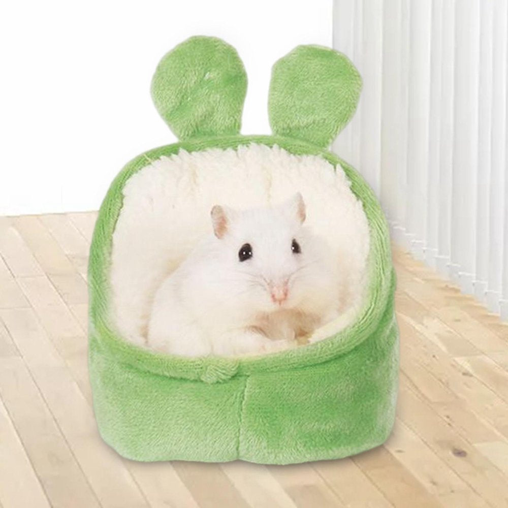 Small Animals Guinea Bed Warm Hamster House Accessories Sleeping Bag Bedding Cloth for Chinchilla Hedgehog Indoor Mice Ferrets , White Animals & Pet Supplies > Pet Supplies > Small Animal Supplies > Small Animal Bedding DYNWAVE Green  