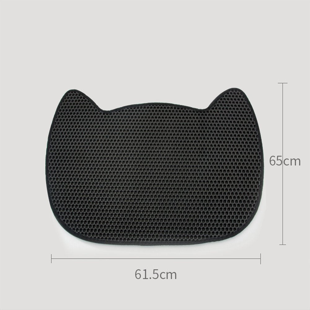 Vokewalm Cat Litter Trapping Mat, Waterproof Litter Trapper Pad, Honeycomb Double-Layer Litter Pad, Foldable Cat Mat for Litter Box Animals & Pet Supplies > Pet Supplies > Cat Supplies > Cat Litter Box Mats FC0314402   