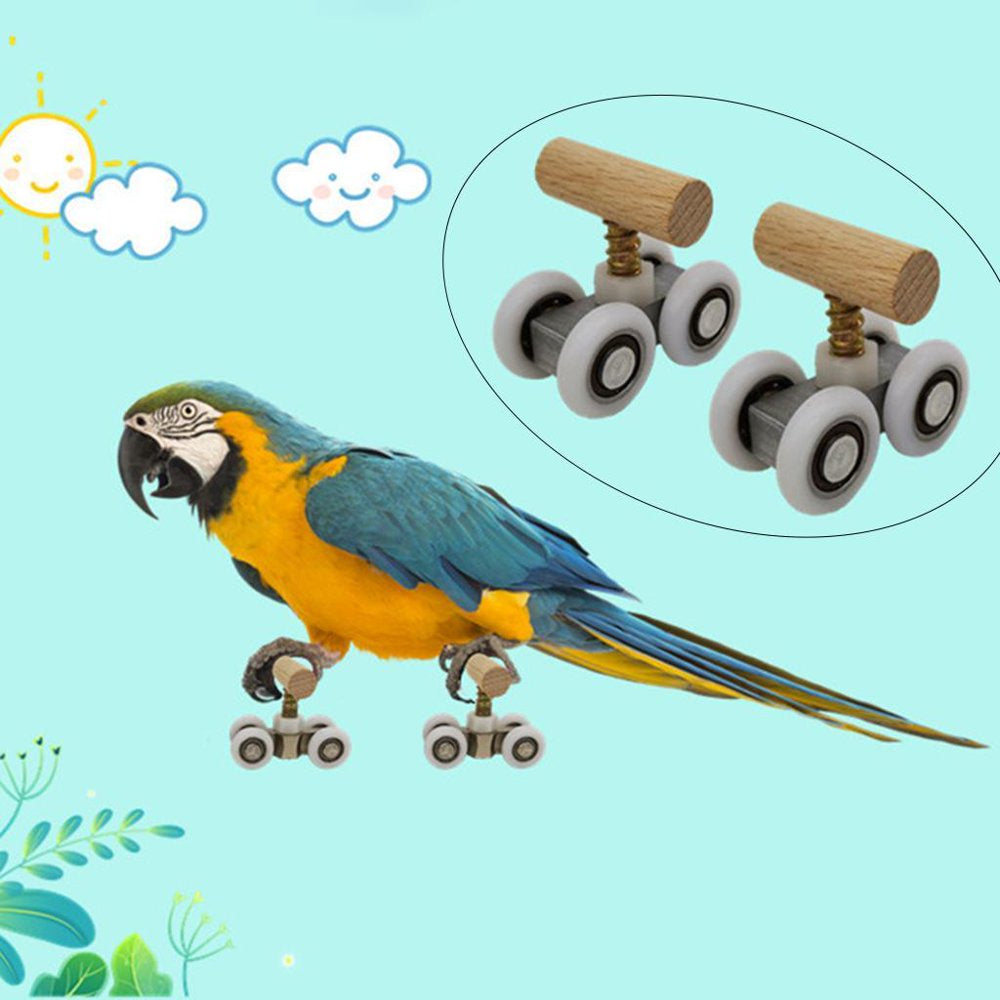 Tabletop Trick Skates Toys Bird Lovebird Gym Foot Animals & Pet Supplies > Pet Supplies > Bird Supplies > Bird Gyms & Playstands Colcolo   