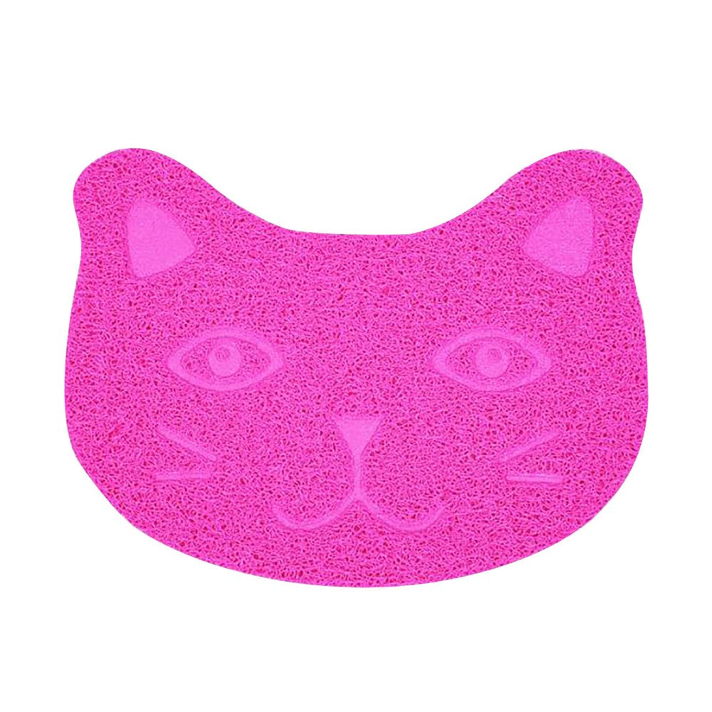 Cat Litter Pads Cat Litter Mat - Kitty Litter Trapping Mat for Litter Boxes - Kitty Litter Mat to Trap Mess, Scatter Control - Washable Indoor Pet Rug and Carpet - Small Pets Pvc Green Animals & Pet Supplies > Pet Supplies > Cat Supplies > Cat Litter Box Mats Mackneog One Size Hot Pink 