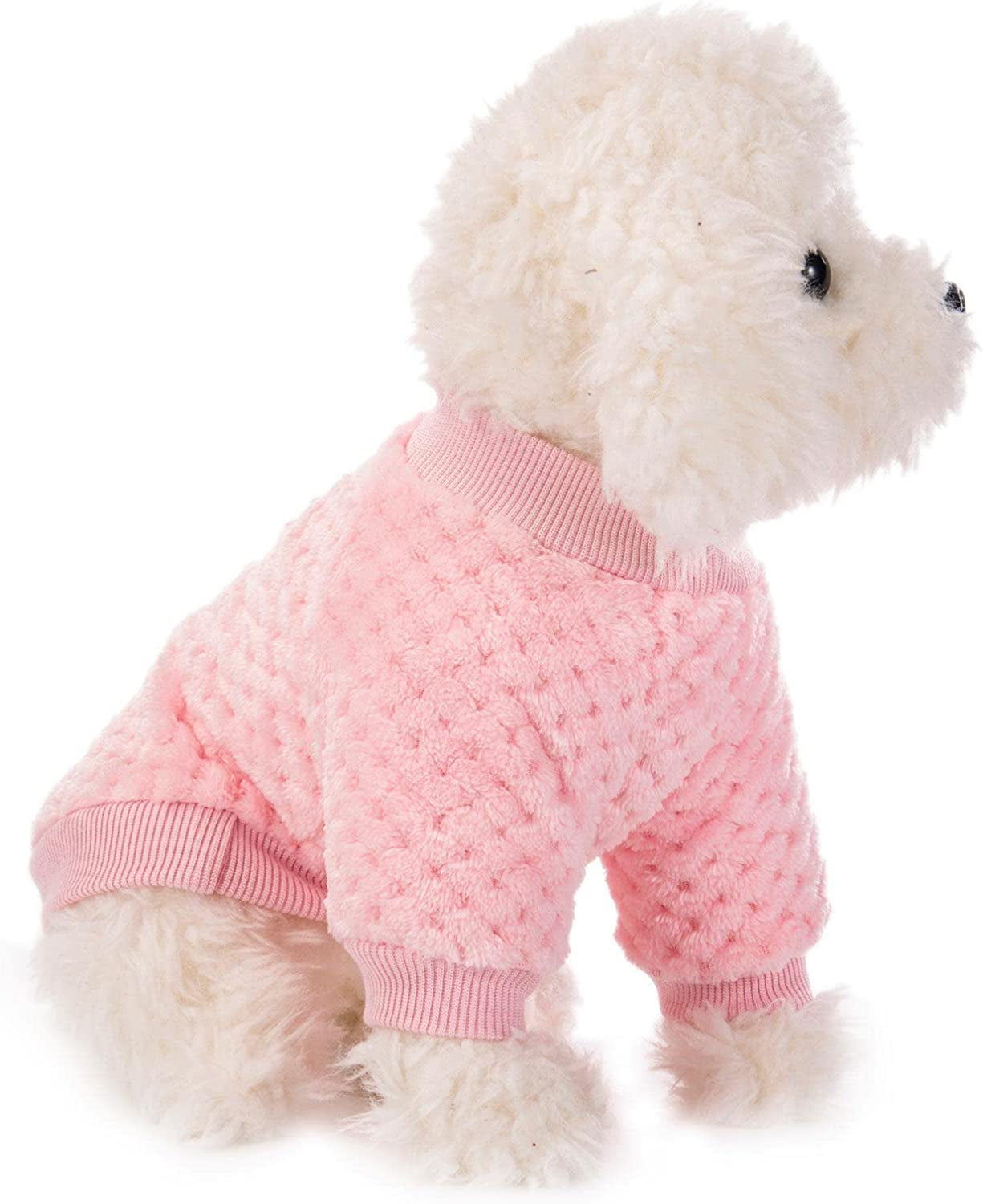 Dog Sweater, 3 Pack Dog Sweaters for Small Medium Dogs or Cat, Warm Soft Flannel Pet Clothes for Dogs Girl or Boy, Dog Shirt Coat Jacket (Small, Pink+Purple+Light Green) Animals & Pet Supplies > Pet Supplies > Dog Supplies > Dog Apparel POMIU Pink Medium 