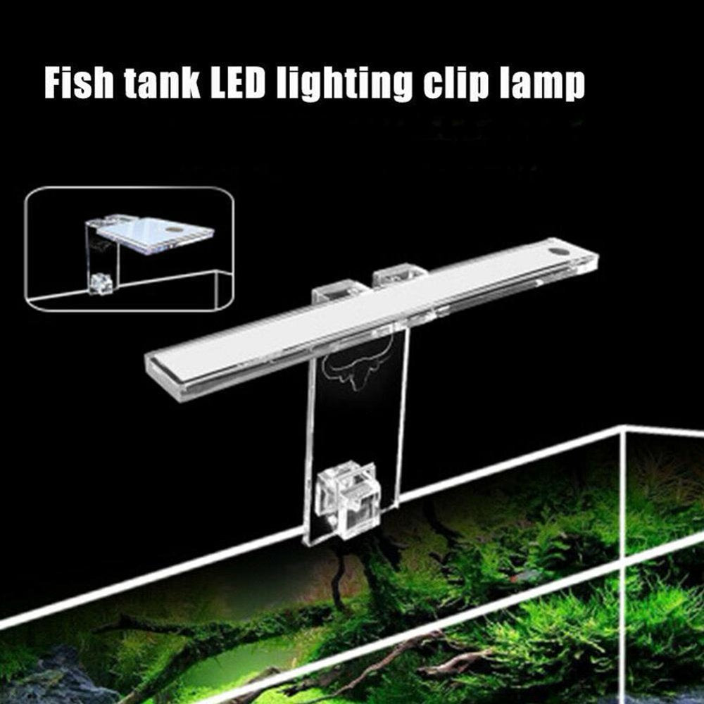 Clear Acrylic LED Aquarium Fish Tanks Lamp Plant Light Bracket Decor Light X3H8 Animals & Pet Supplies > Pet Supplies > Fish Supplies > Aquarium Lighting KITPIPI   