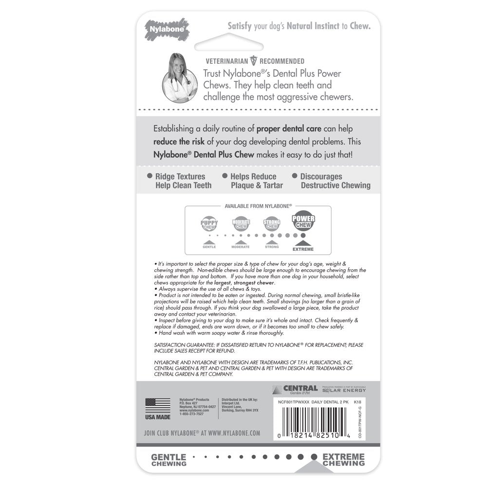 Nylabone Daily Healthy Chicken Chew Toy 2 Count X-Small/Petite - up to 15 Lbs. Animals & Pet Supplies > Pet Supplies > Dog Supplies > Dog Toys Central Garden and Pet   