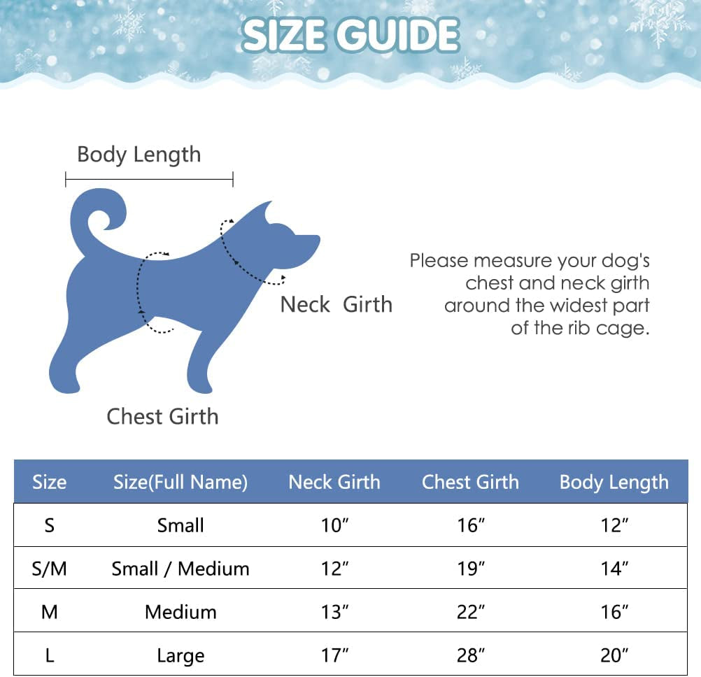 BINGPET Dog Sweater - Christmas Winter Warm Dog Clothes - Turtleneck Sweater for Small Medium Large Dogs - Classic Snowflake Doggy Knitwear Clothes Animals & Pet Supplies > Pet Supplies > Dog Supplies > Dog Apparel BINGPET   